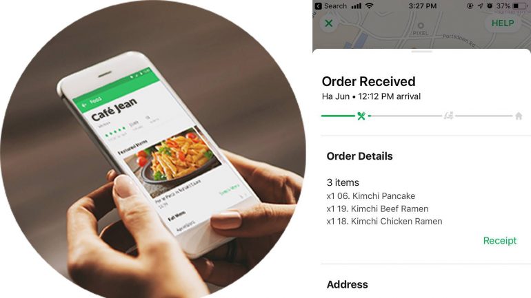 commande en ligne grab food