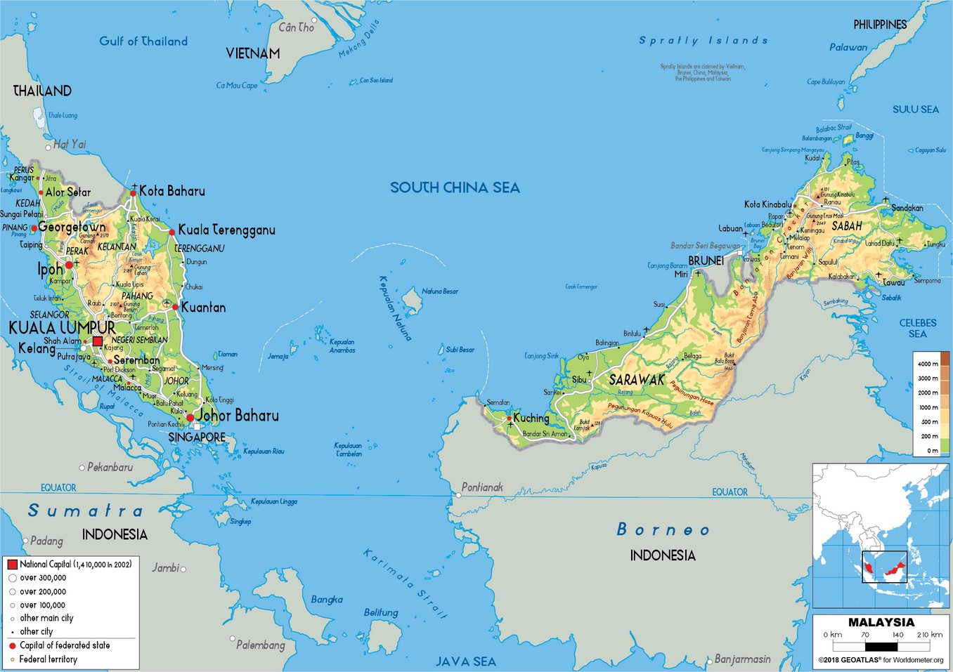 malaisie carte