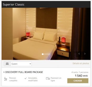 Perhentian Island Resort Malaisie - prix pour 1 personne