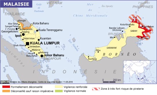 Sabah et zone dangereuse