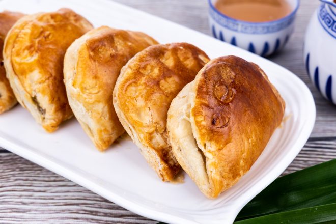 Feuilleté au Pandan Kaya, spécialité Ipoh
