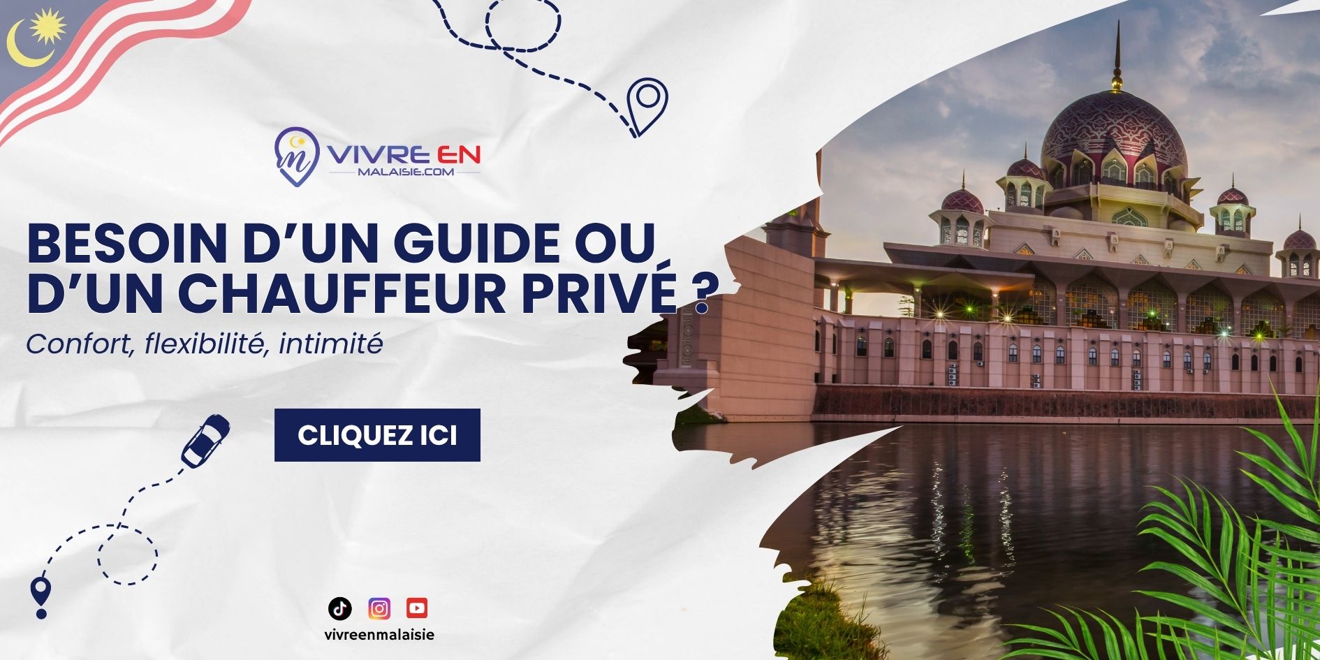 Réservez un chauffeur privé pour vos excursions et transferts Chauffeur guide transfert Malaisie
